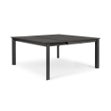Table extensible en aluminium 160x110-160 Bizzotto Konner 