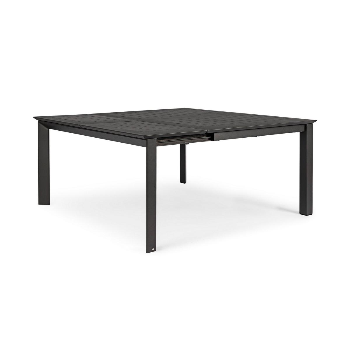 Table extensible en aluminium 160x110-160 Bizzotto Konner 