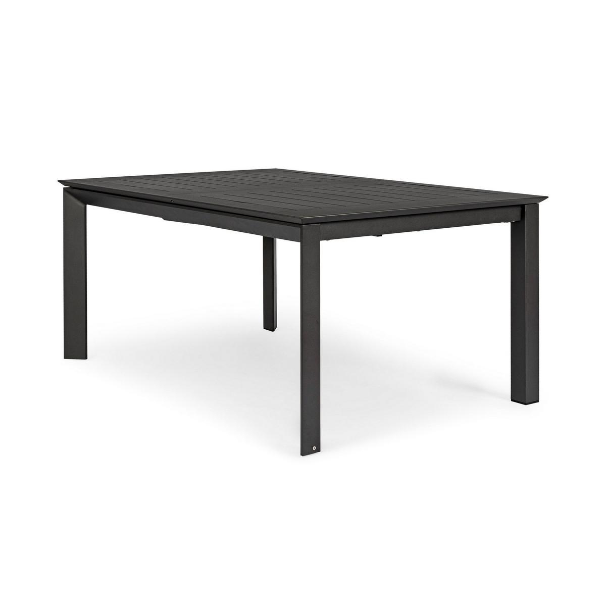 Table extensible en aluminium 160x110-160 Bizzotto Konner 