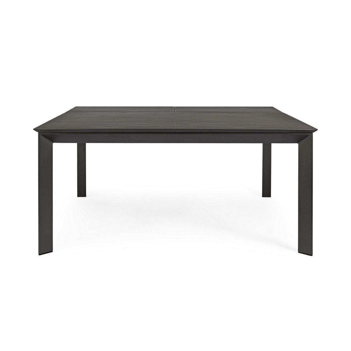 Table extensible en aluminium 160x110-160 Bizzotto Konner 