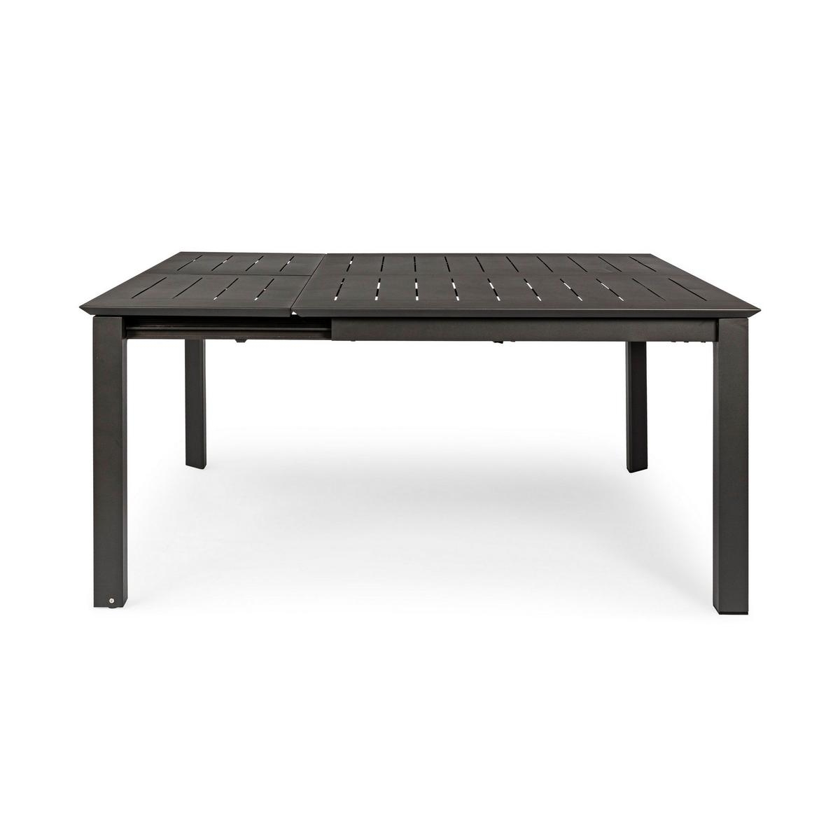 Table extensible en aluminium 160x110-160 Bizzotto Konner 