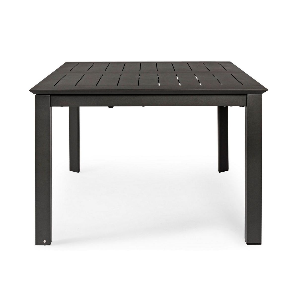 Table extensible en aluminium 160x110-160 Bizzotto Konner 