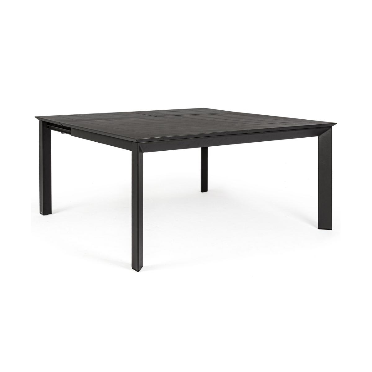 Table extensible en aluminium 160x110-160 Bizzotto Konner 