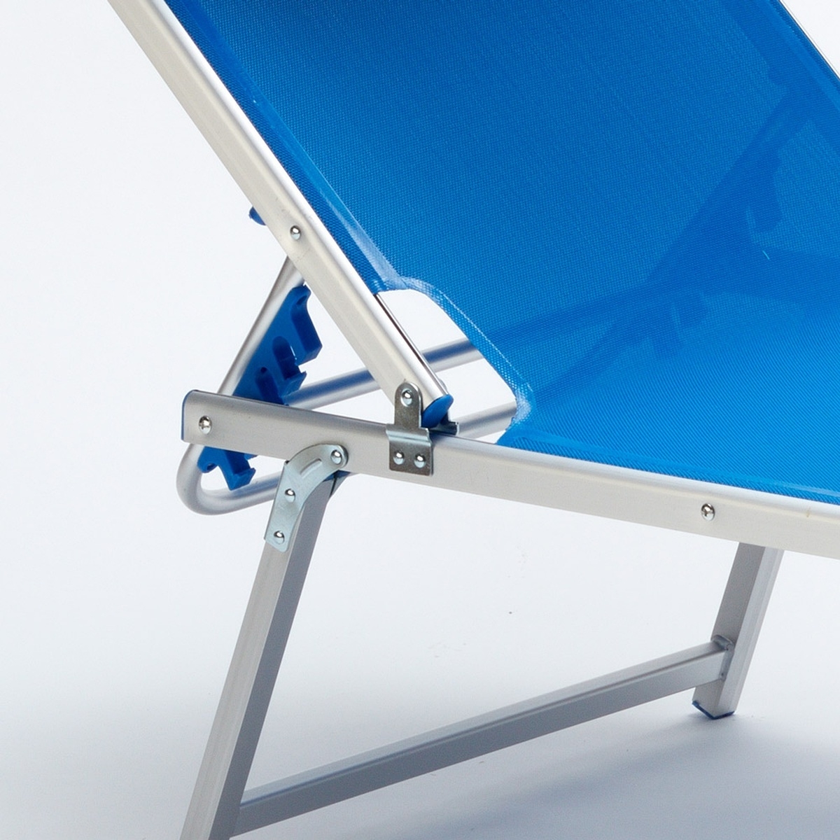 4 bains de soleil de plage en aluminium avec pare-soleil Nettuno 