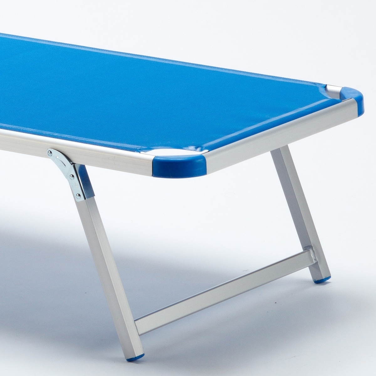 4 bains de soleil de plage en aluminium avec pare-soleil Nettuno 