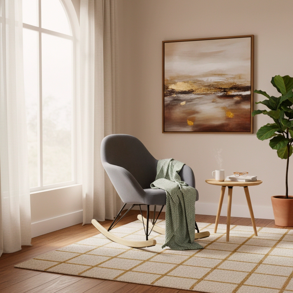 Silla Sillón mecedora hamaca de diseño moderno Eiffel ROCKing en terciopelo Precio