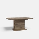 Mesa extensible rectangular de roble 160-200 cm Portland Promoción