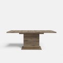 Mesa extensible rectangular de roble 160-200 cm Portland Rebajas