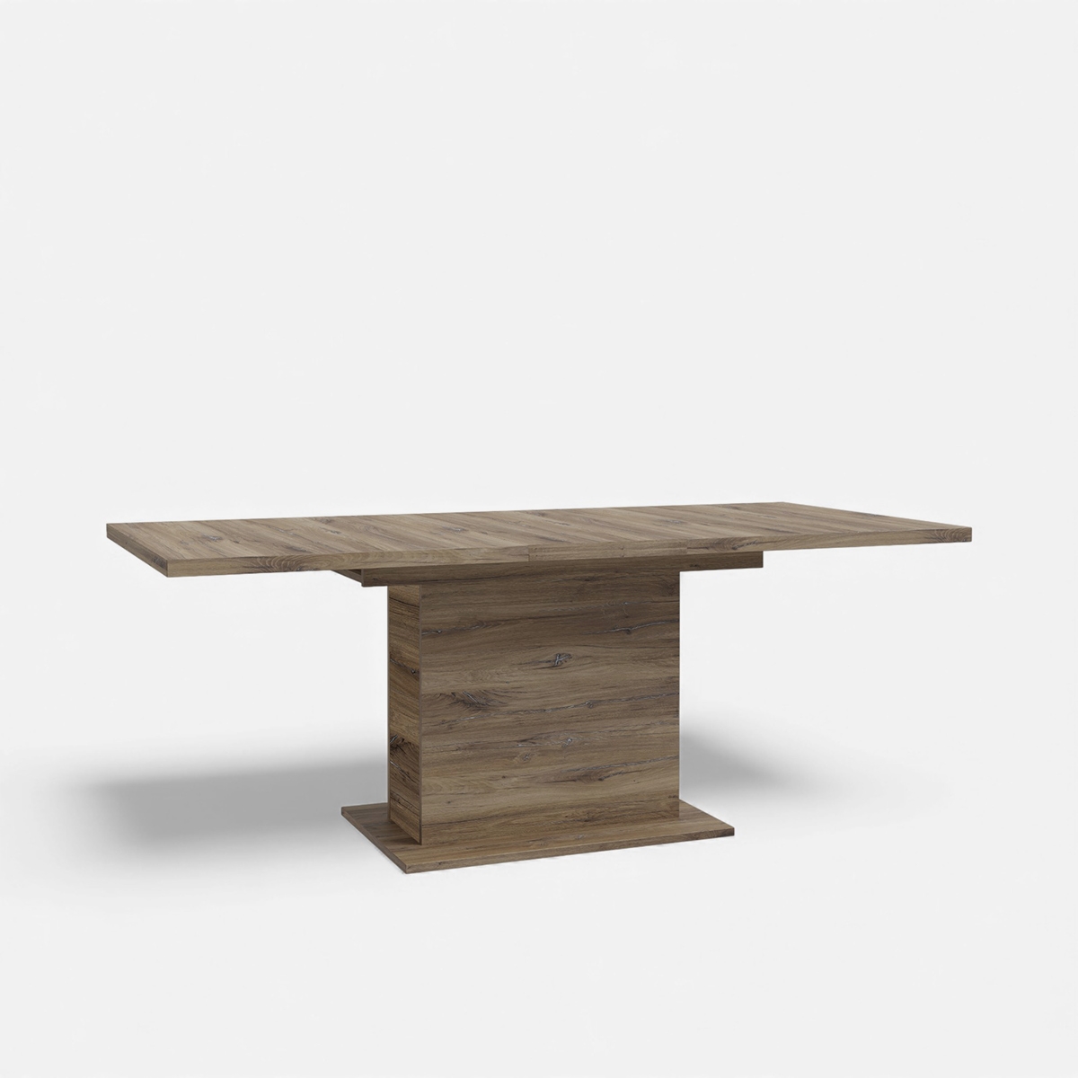 Mesa extensible rectangular de roble 160-200 cm Portland Descueto