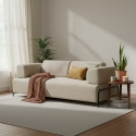 Sofa modular 3-Sitzer modernes Design mit Beistelltischen Diadema 