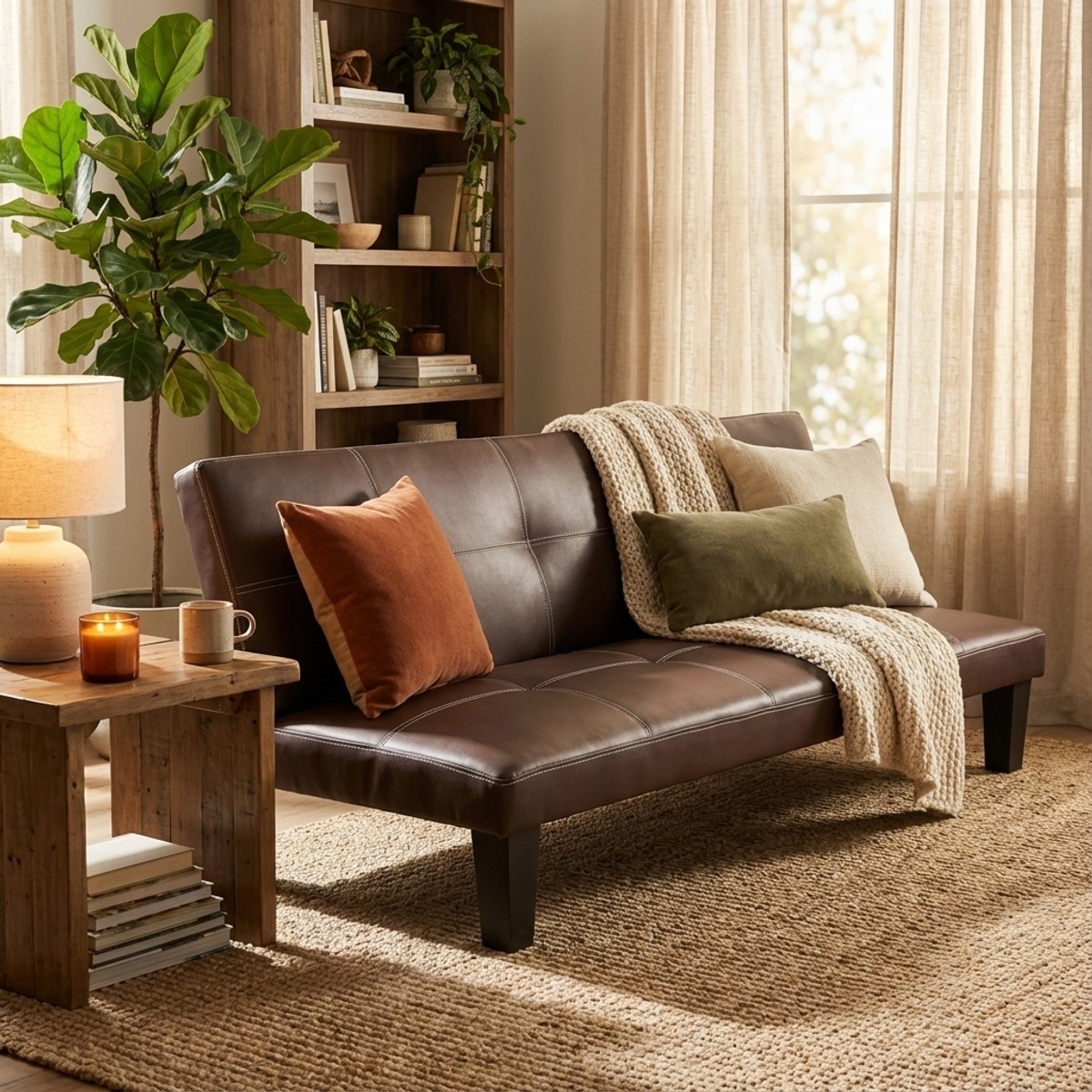 Günstiges Topazio 3-Sitzer Kunstleder Schlafsofa Klappsofa Rabatte
