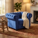 Poltrona da salotto stile classico Chesterfield in velluto Coventry Prezzo
