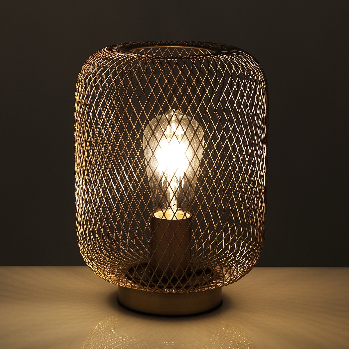 Designer-Tischlampe aus antikisiertem Messing Jar Verkauf