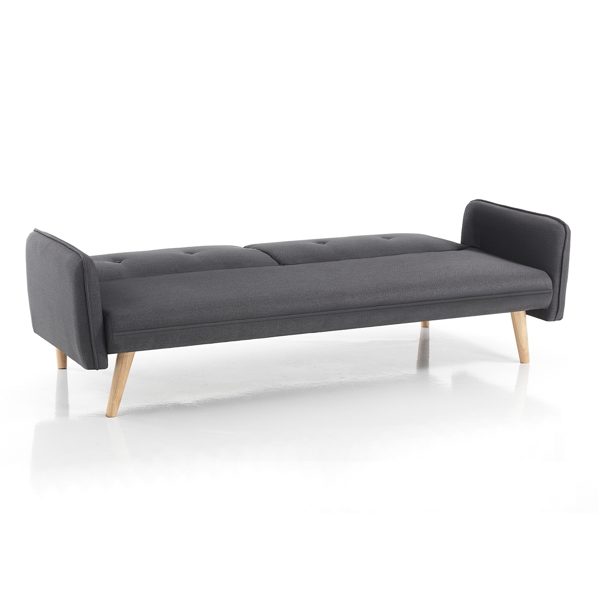 Schlafsofa für 2 Personen, Clic-Clac, Stoff, Massivholzfüße Post Angebot