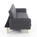 Schlafsofa für 2 Personen, Clic-Clac, Stoff, Massivholzfüße Post Sales