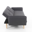 Schlafsofa für 2 Personen, Clic-Clac, Stoff, Massivholzfüße Post Rabatte