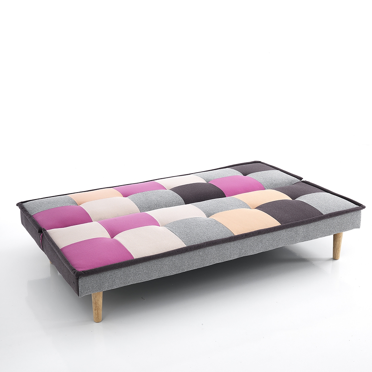 Schlafsofa Clic-Clac Patchwork aus mehrfarbigem Stoff Keith B Verkauf