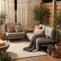Faltbarer Sessel Schlafsofa 2-Sitzer aus Stoff Elysee Lagerbestand