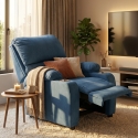 Fauteuil relax inclinable avec repose-pieds et compartiments Laura Light Réductions