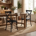 Sedie cucina bar in polipropilene Vintage Paesana Cross design Acquisto