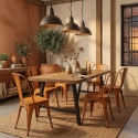 sillas de diseño industrial de metal shabby chic vintage estilo steel old 