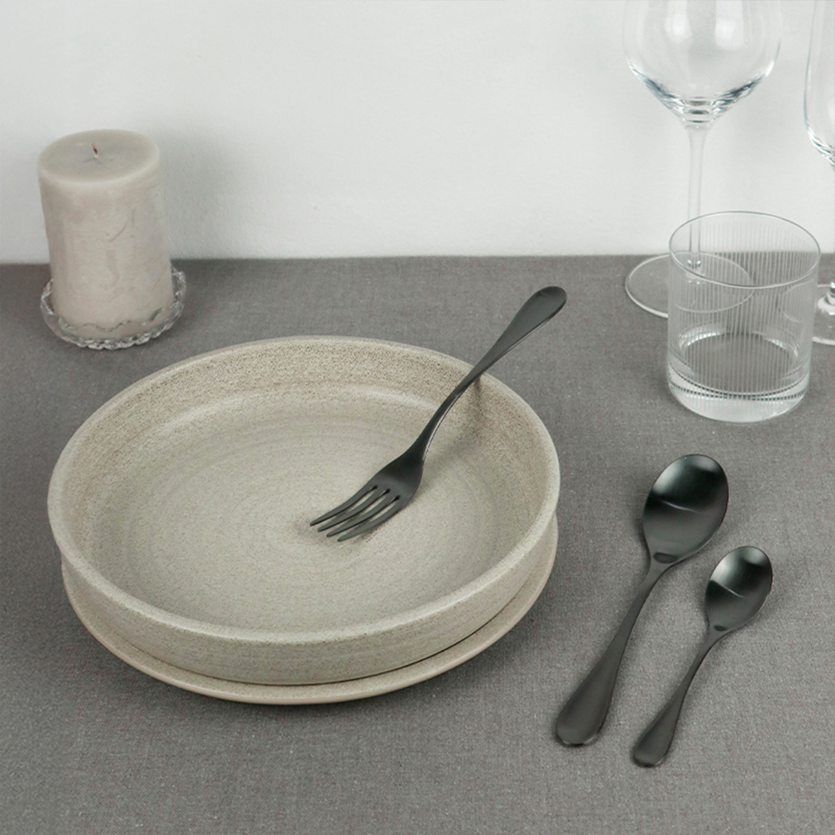 Set posate acciaio inox colorate 24 pezzi Drop