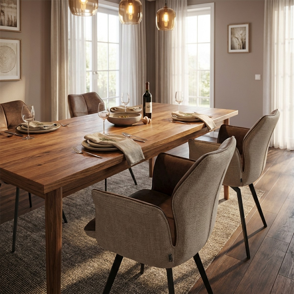 Set aus 2 drehbaren Design-Sesseln mit Armlehnen Kora
