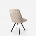 Ensemble de 2 fauteuils en velours élégant avec base en métal Ondara