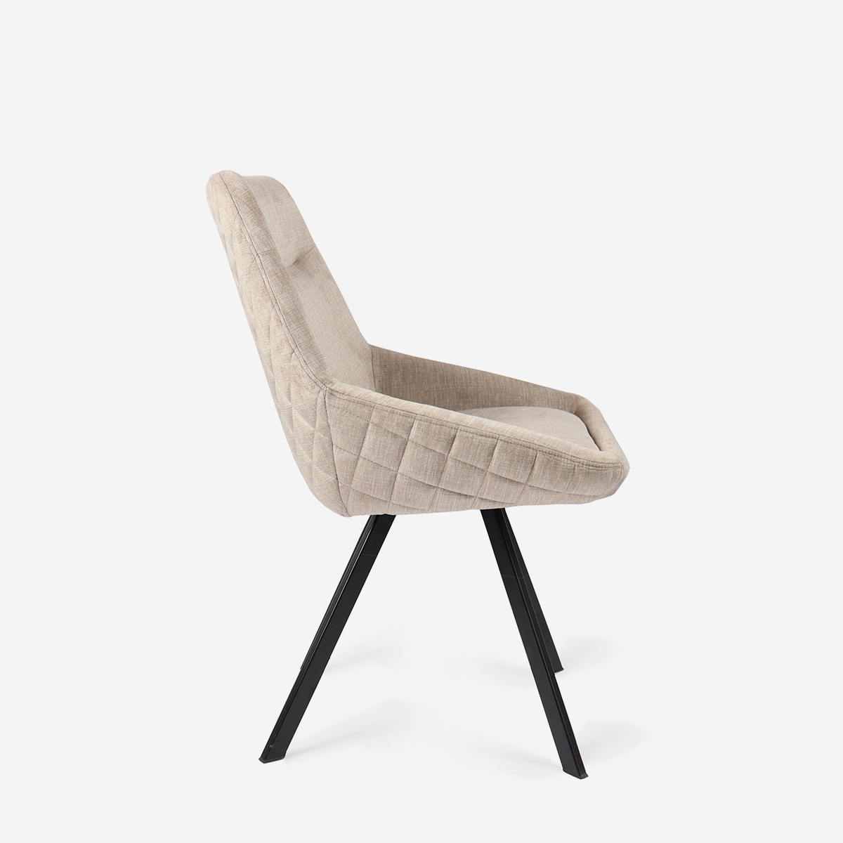 Ensemble de 2 fauteuils en velours élégant avec base en métal Ondara
