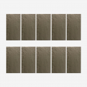 Panel decorativo 3D efecto piedra en PU 10 piezas 120x60x3