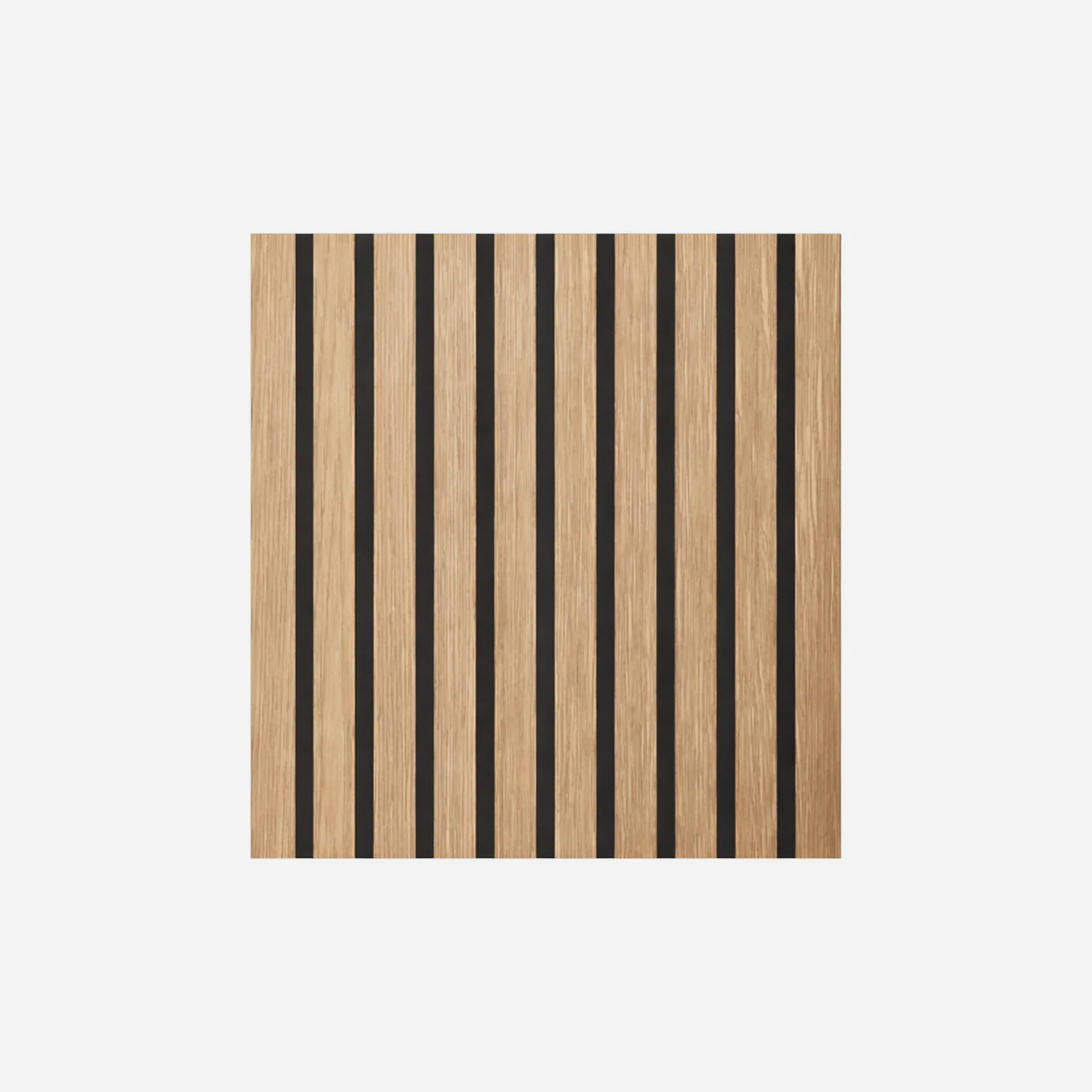 Pannello fonoassorbente a doghe effetto legno 12pz 60x60 cm