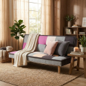 Schlafsofa Clic-Clac Patchwork aus mehrfarbigem Stoff Keith B