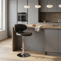 Amarillo Design Moderner schwenkbarer Chrom Küchen- und Barhocker
