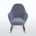 Silla Sillón mecedora hamaca de diseño moderno Eiffel ROCKing en terciopelo Compra