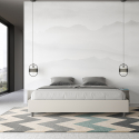 Lit double avec rangement 180x200 sommier king size Azelia K