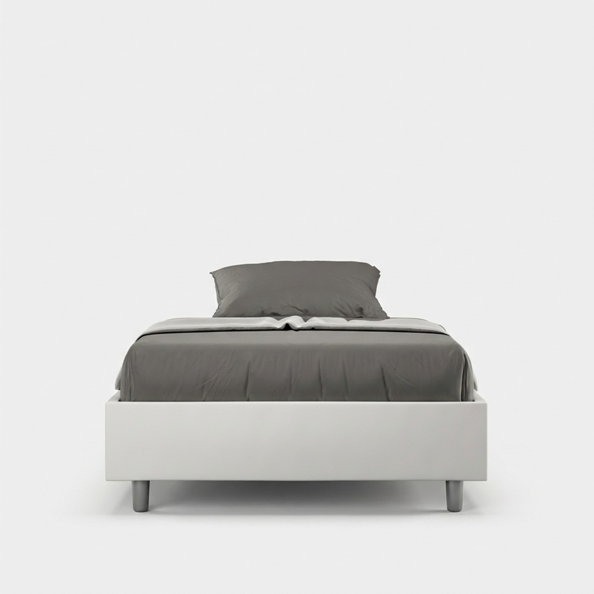 Lit double avec rangement 140x200 sommier français Azelia F