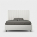 Letto piazza e mezza 120x200 francese similpelle contenitore Agueda P1