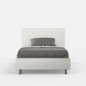 Letto piazza e mezza francese contenitore 120x200 similpelle Adele P1
