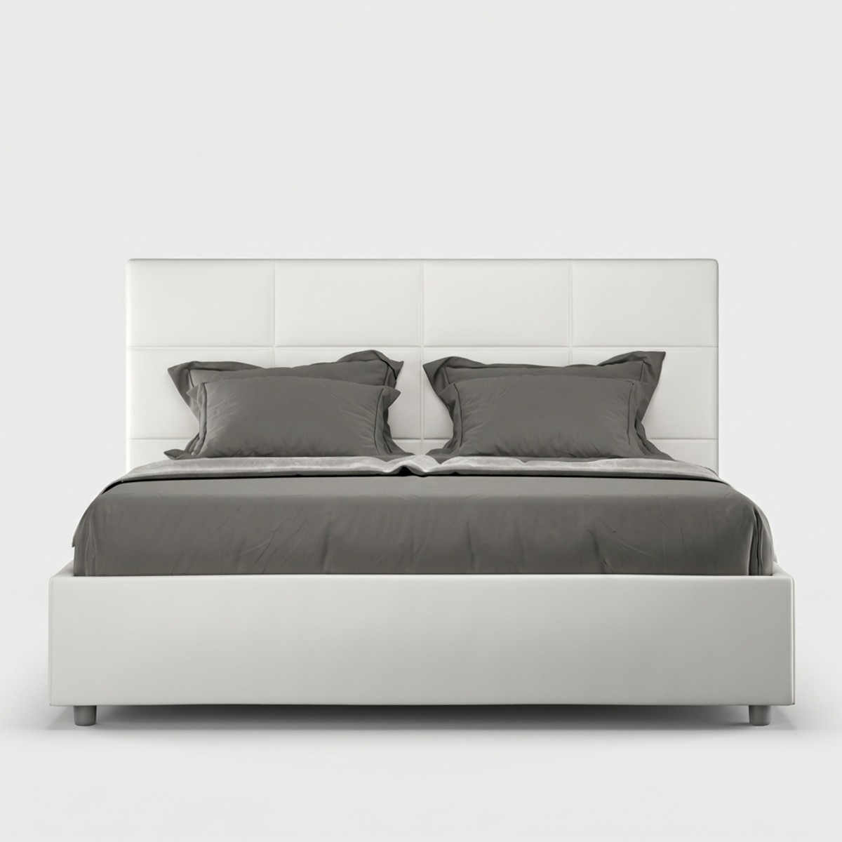 Cama doble contenedor 160x200 dormitorio moderno Mika M1