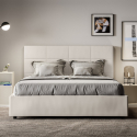 Cama doble contenedor 160x200 dormitorio moderno Mika M1