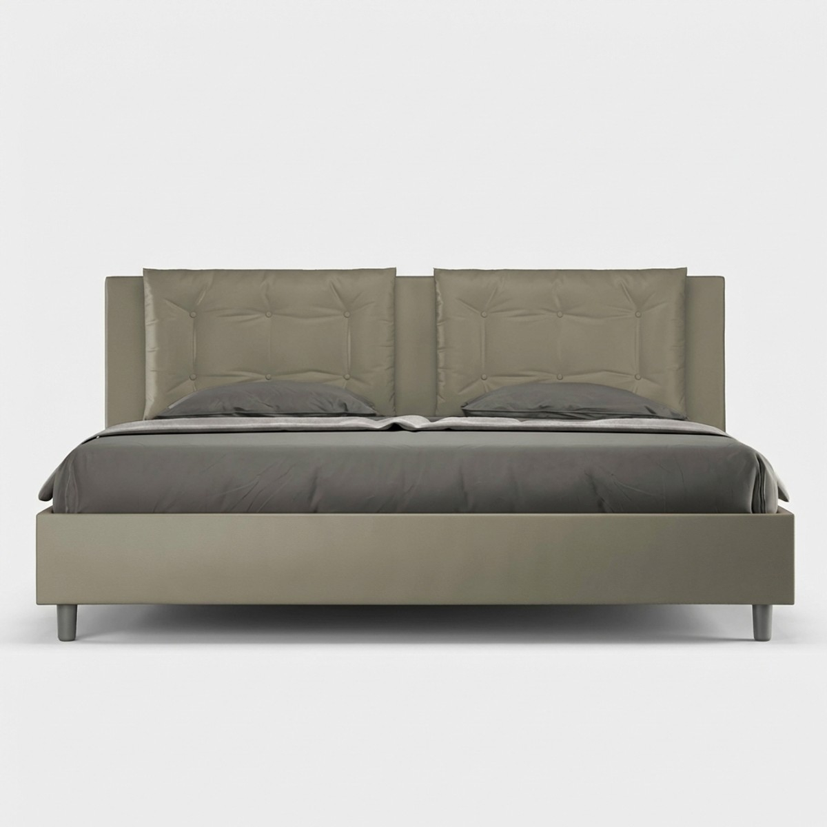 Letto matrimoniale 160x200 contenitore imbottito cuscini Annalisa M1