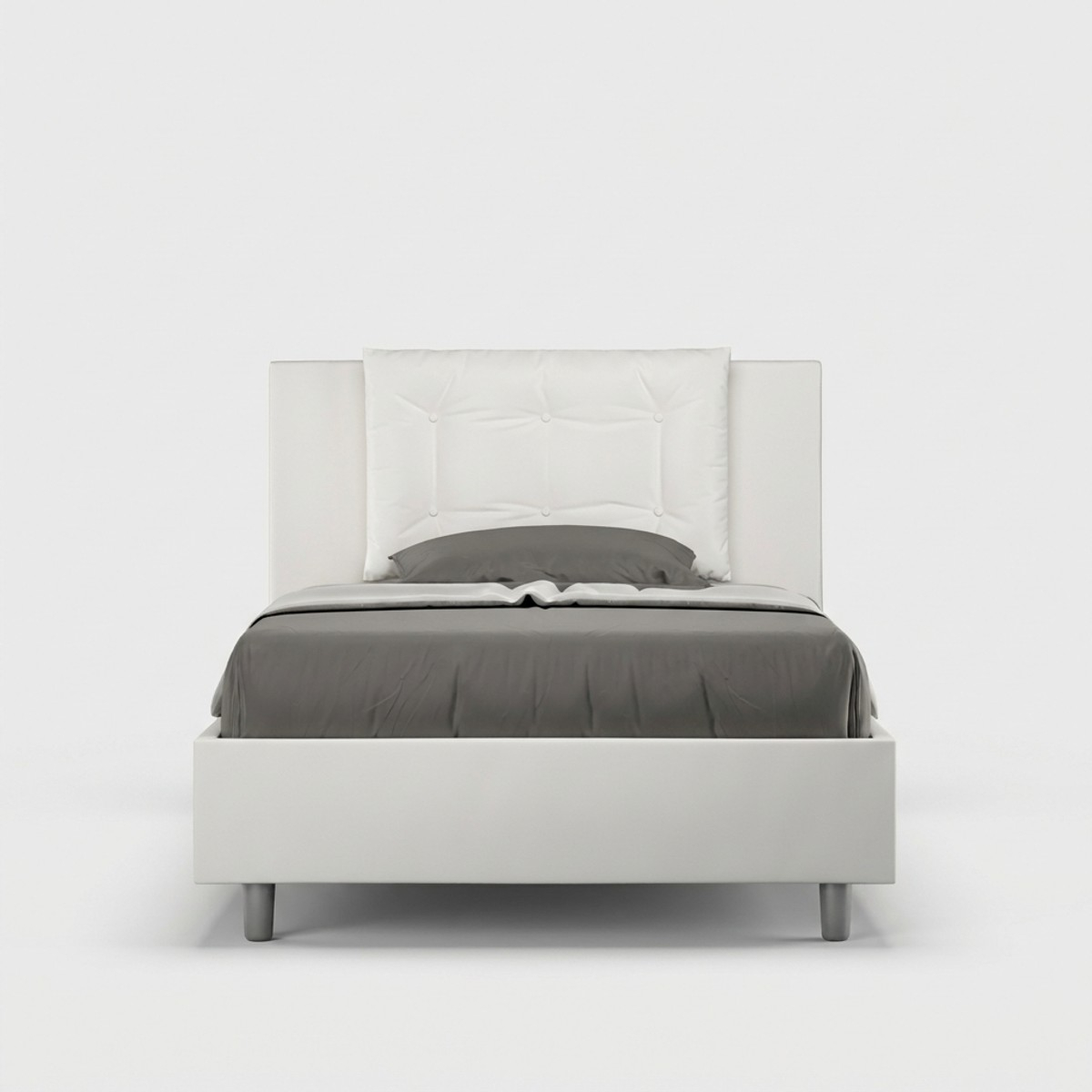 Letto piazza e mezza francese contenitore 120x200 imbottito Annalisa P1