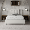 Letto piazza e mezza francese contenitore 120x200 imbottito Annalisa P1