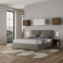 Cama doble container 160x200 cabecero con cojines Antea M1