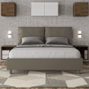 Cama doble container 160x200 cabecero con cojines Antea M1