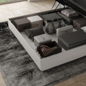 Cama doble container 160x190 cabecero con cojines Antea M