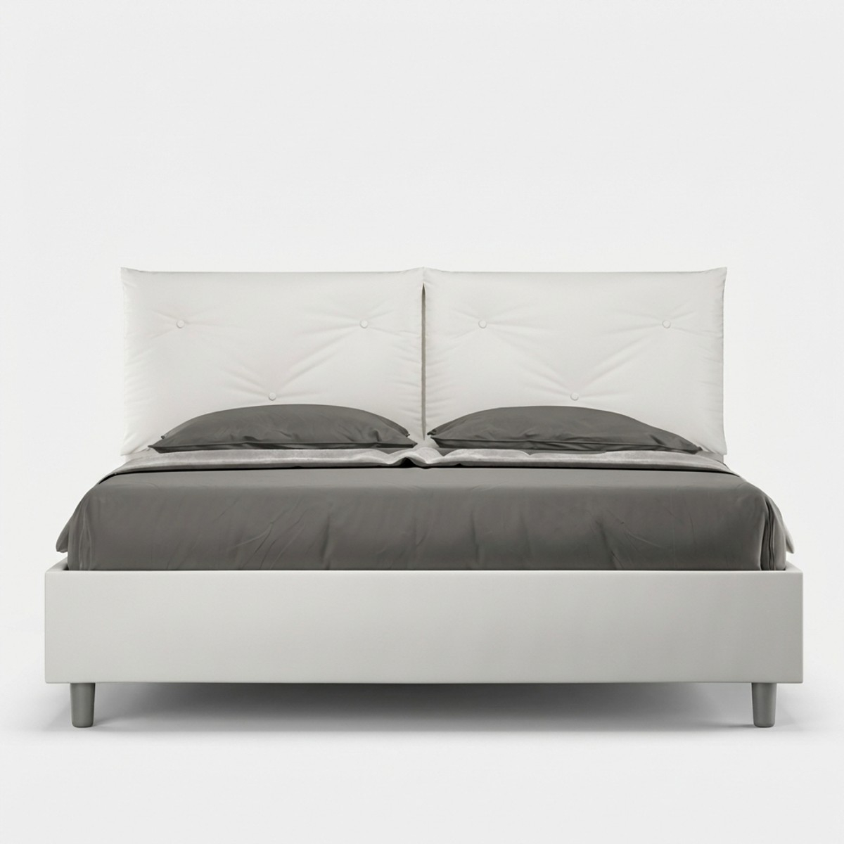 Cama doble container 160x200 cabecero con cojines Appia M1