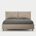 Polsterbett mit Stauraum 160x200 Kopfteil Kissen Appia M1