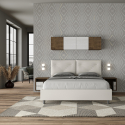 Cama doble container 160x200 cabecero con cojines Appia M1