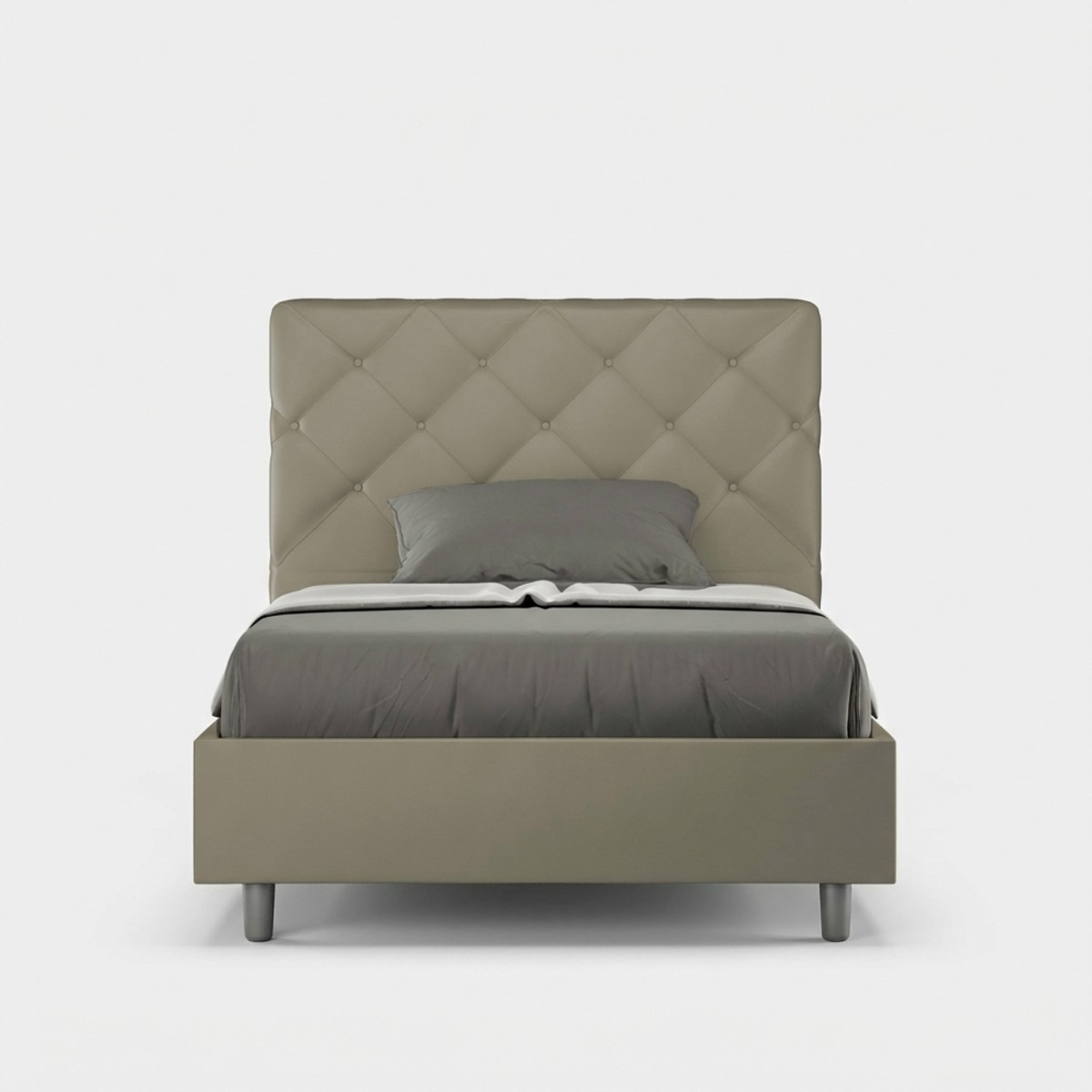 Cama y media 120x200 cuadrada y diseño contenedor Priya P1